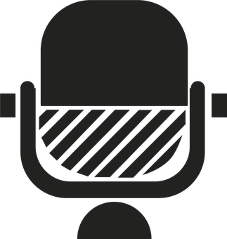 Microphone Icon Simple Design PNG