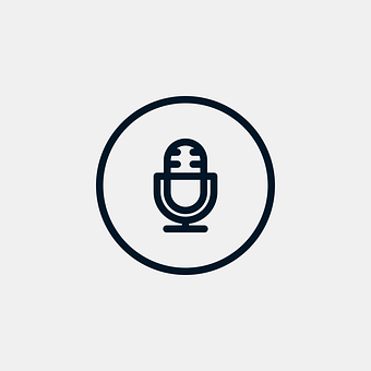 Microphone Icon Simple Design PNG