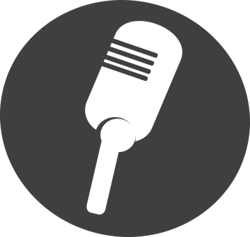Microphone Silhouette Icon PNG