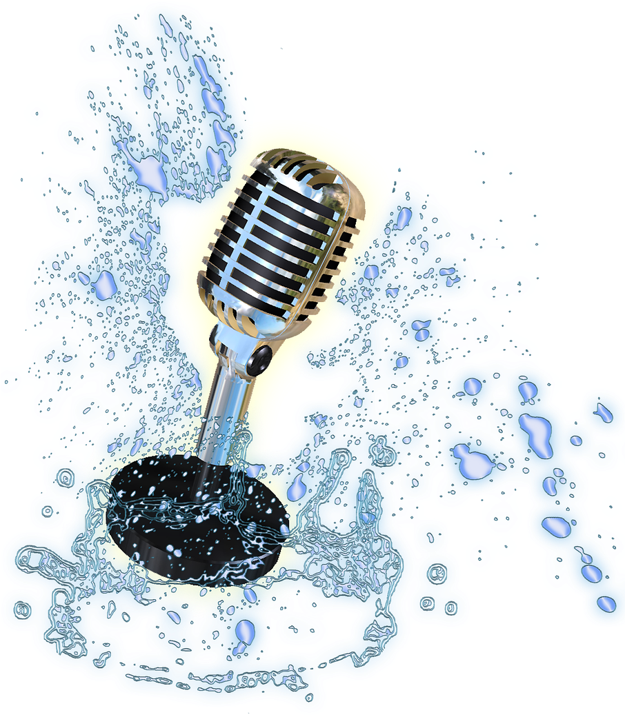 Microphone Splash Art PNG