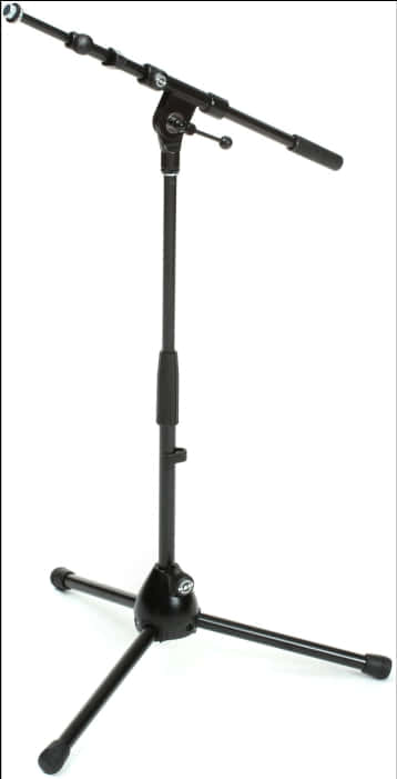 Microphone Stand Isolatedon White PNG