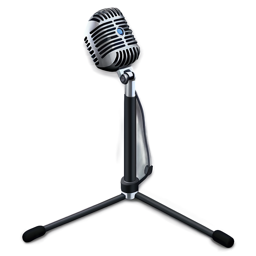 Microphone With Stand Png 04292024 PNG