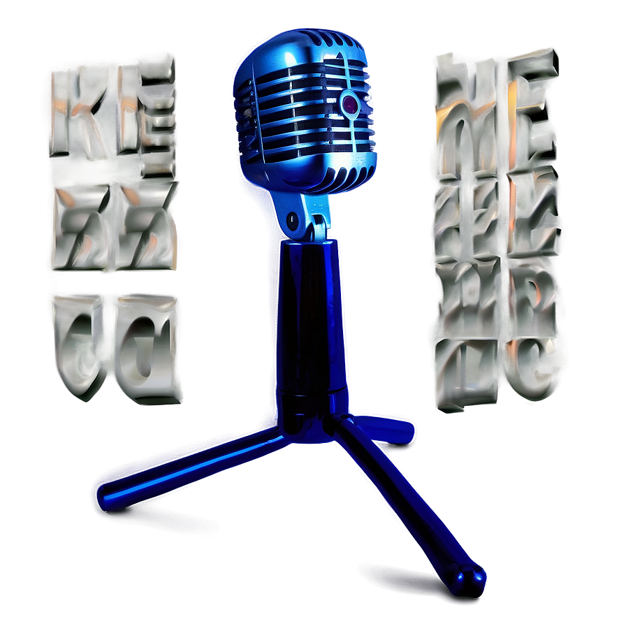 Microphone With Stand Png 04292024 PNG