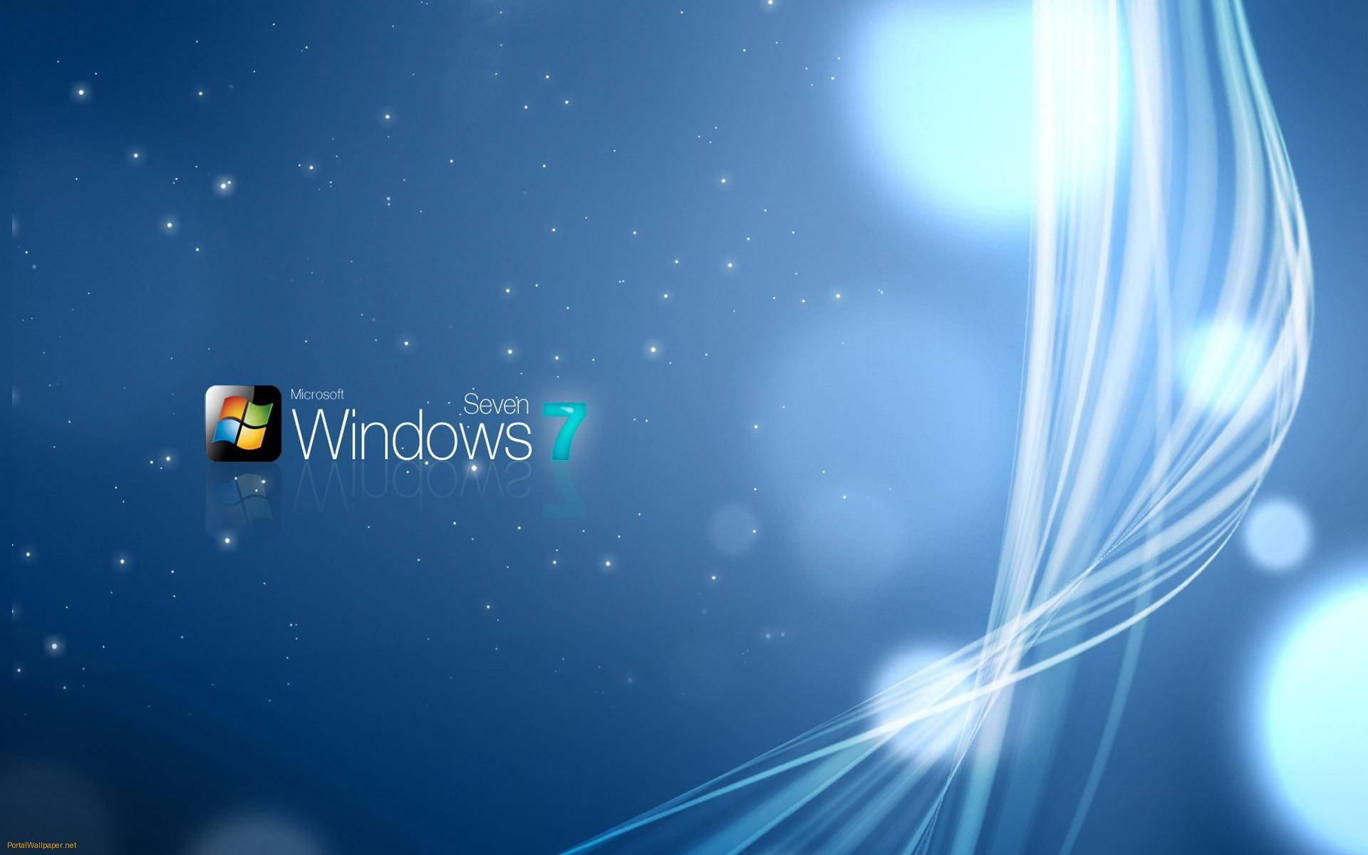 Microsoft Desktop Windows 7 Skinnende Wallpaper