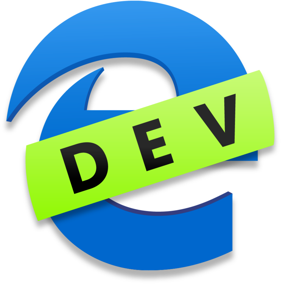 Microsoft Edge Dev Logo PNG