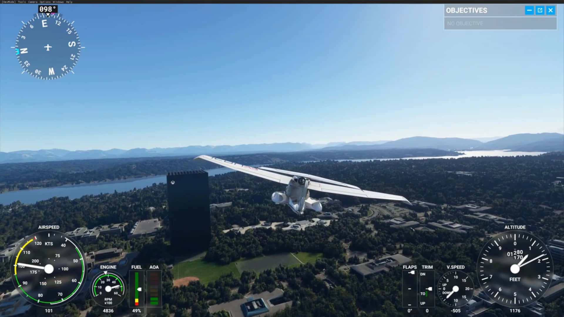 Sträckdig Mot Skyn Med Microsoft Flight Simulator