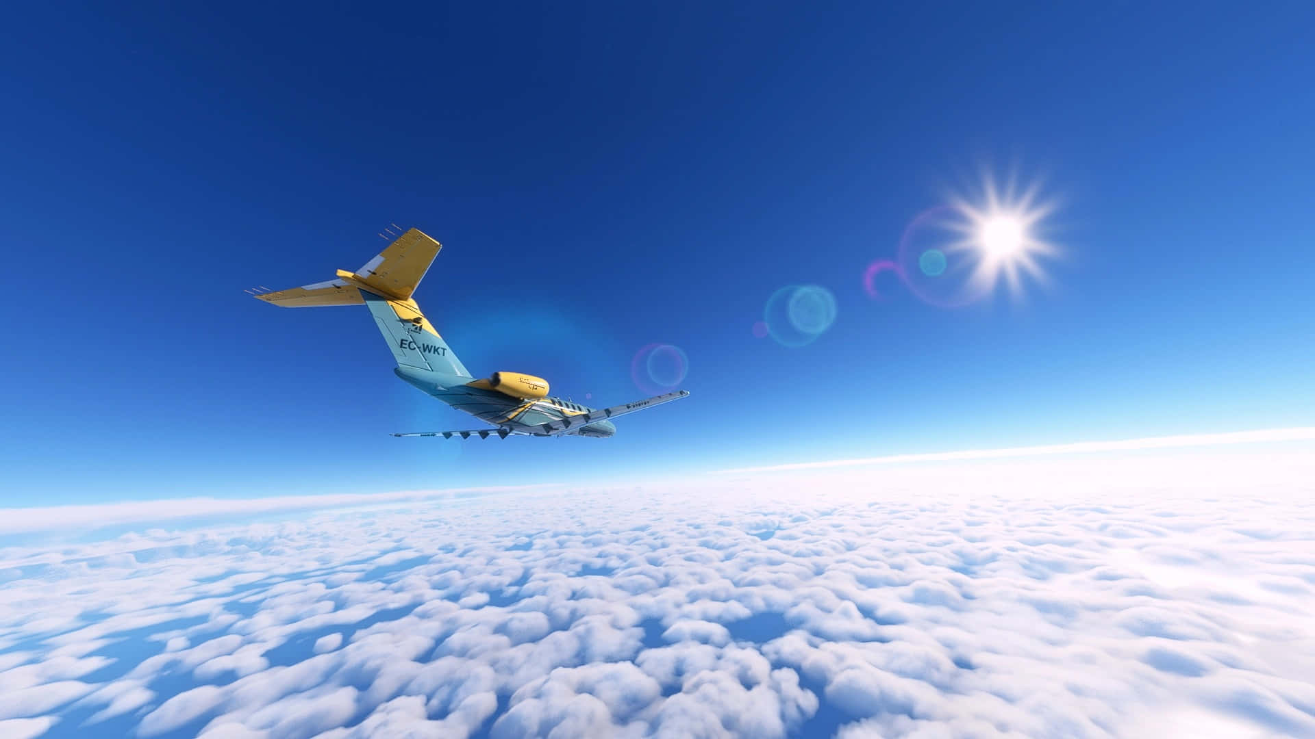 Hebensie Ab Im Microsoft Flight Simulator.