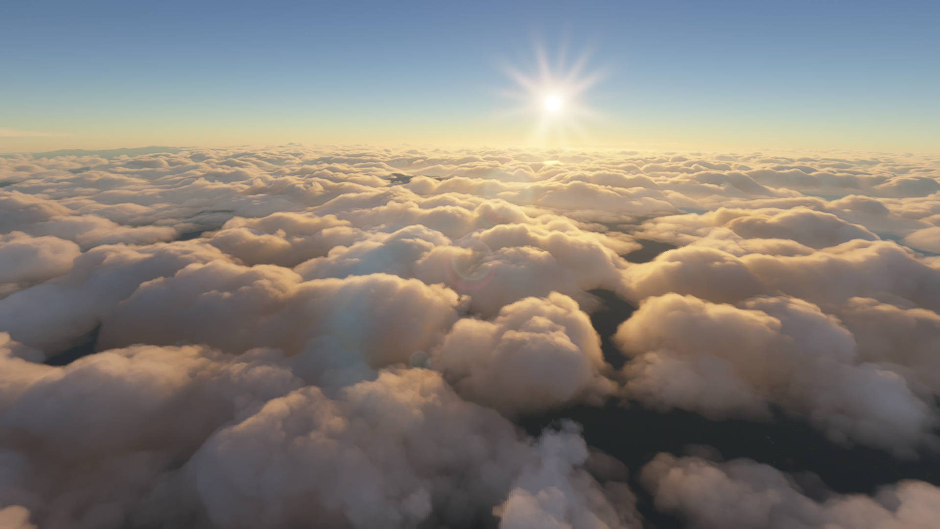 Microsoft Flight Simulator Cloudy Sky