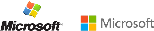 Microsoft Logo Evolution PNG