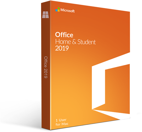 Microsoft Office Home Student2019 Mac Box PNG