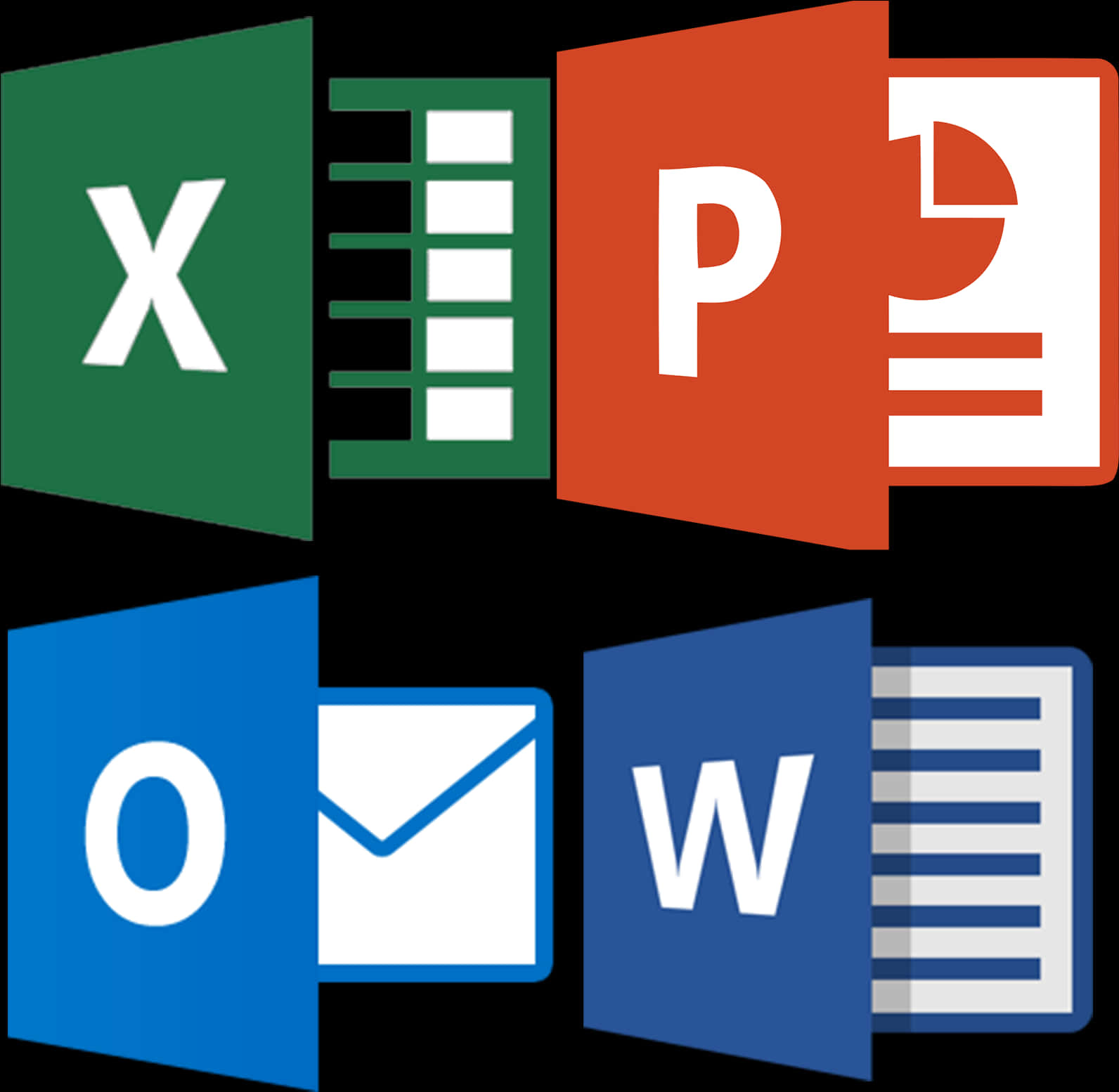 Microsoft Office Logos Collection PNG