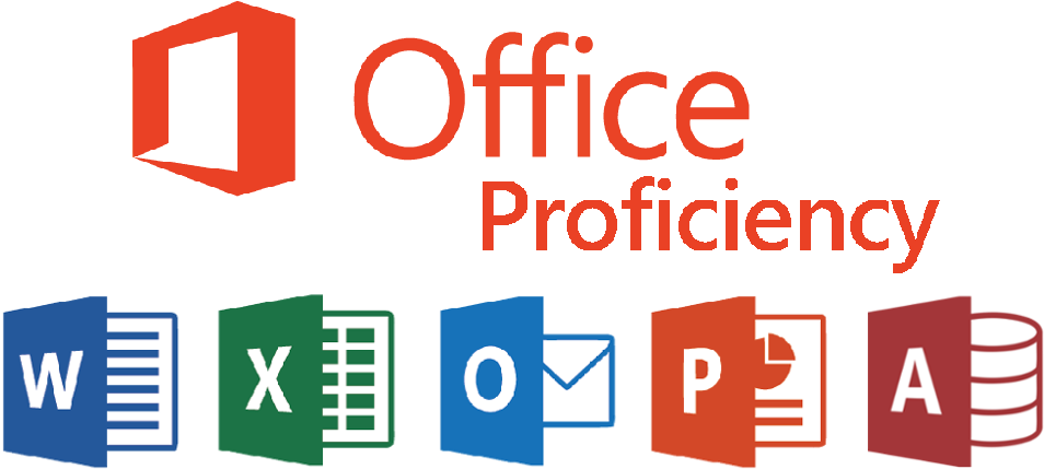 Microsoft Office Proficiency Icons PNG