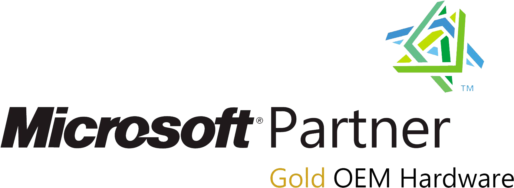Microsoft Partner Gold O E M Hardware Logo PNG