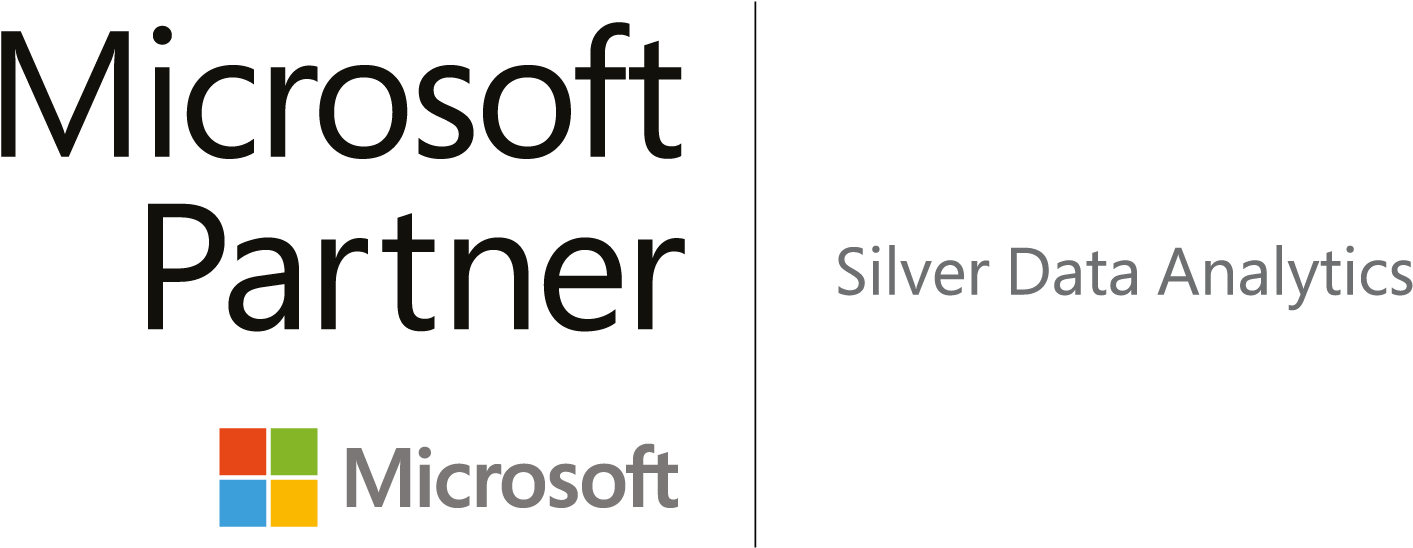 Microsoft Partner Silver Data Analytics Badge PNG