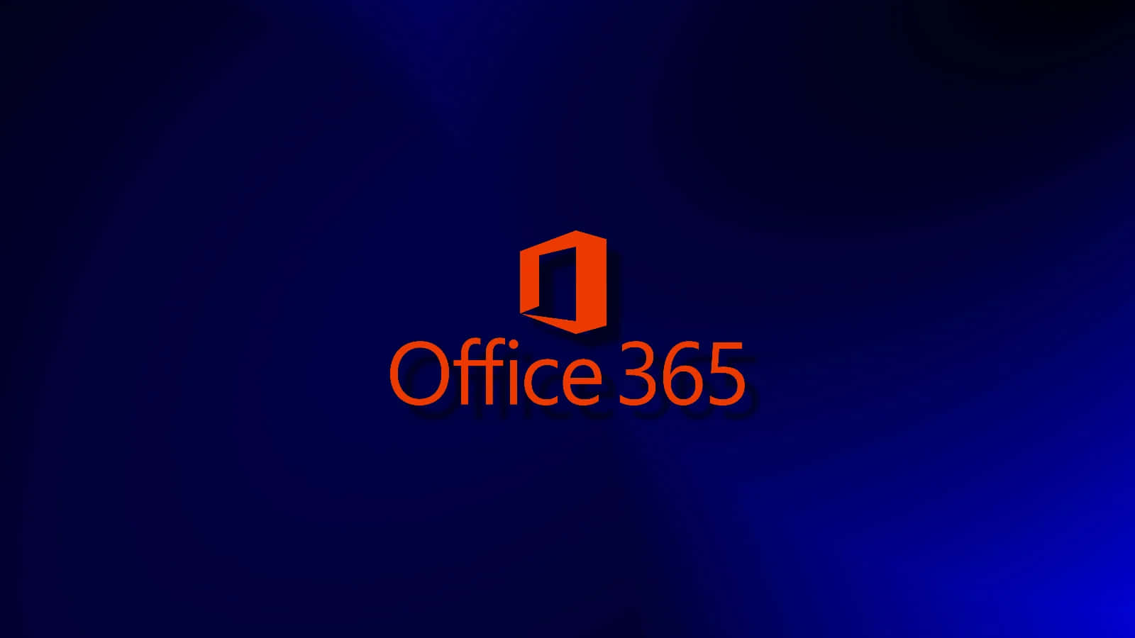 Office 365 Logo On A Blue Background