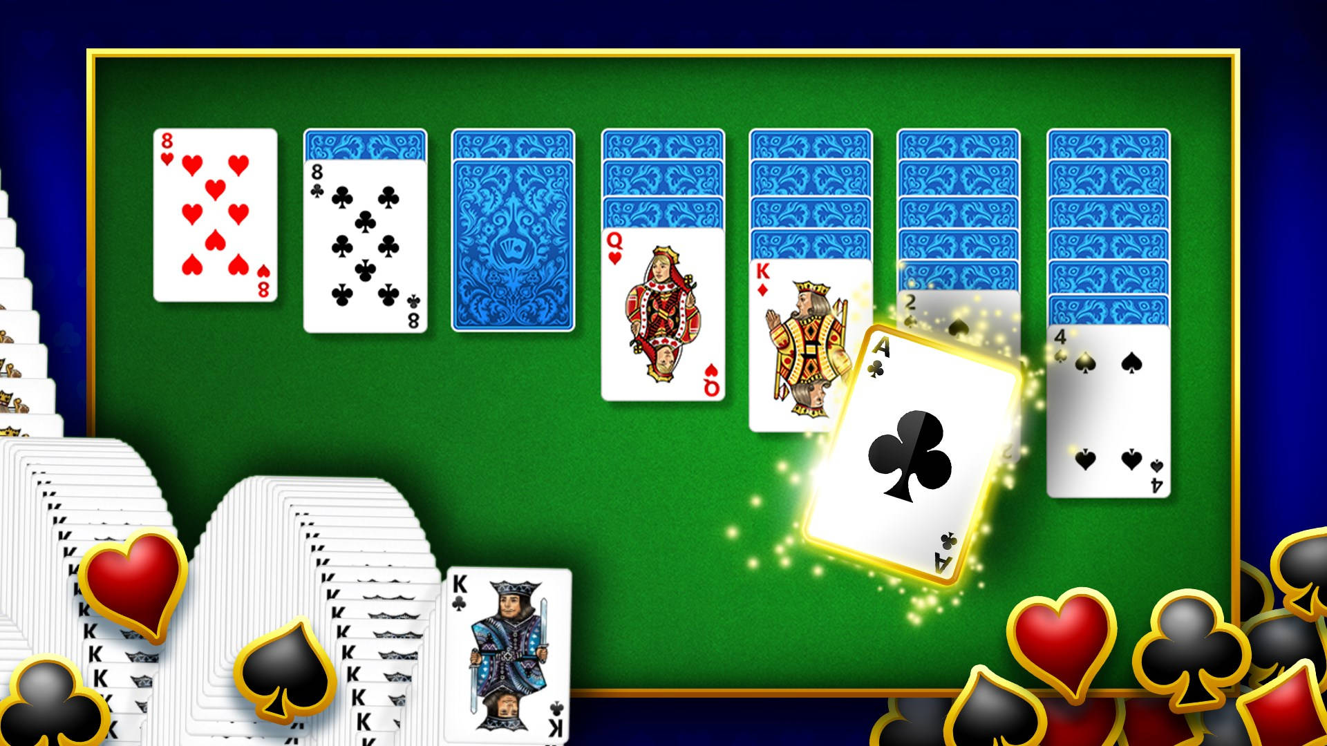 Microsoftsolitaire-spelkortssamling Wallpaper