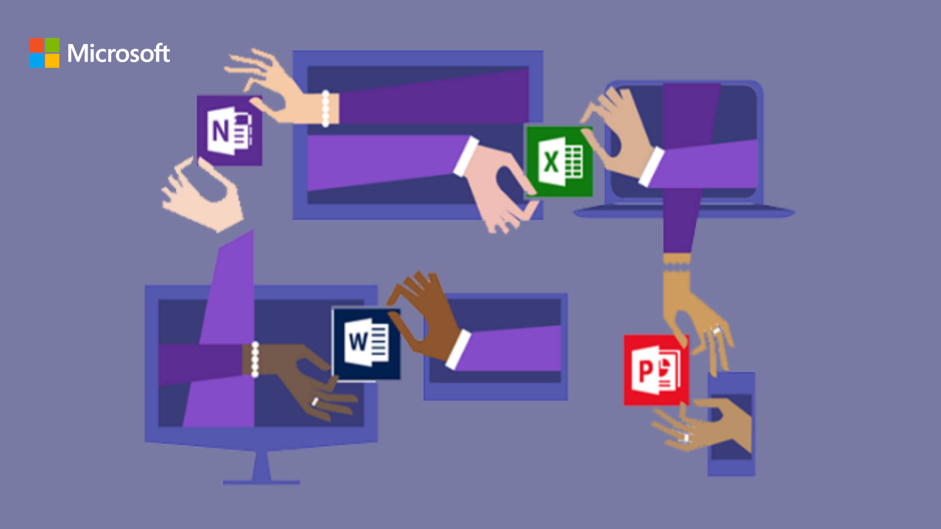 Ilustraçãoda Aplicação Microsoft Teams Papel de Parede