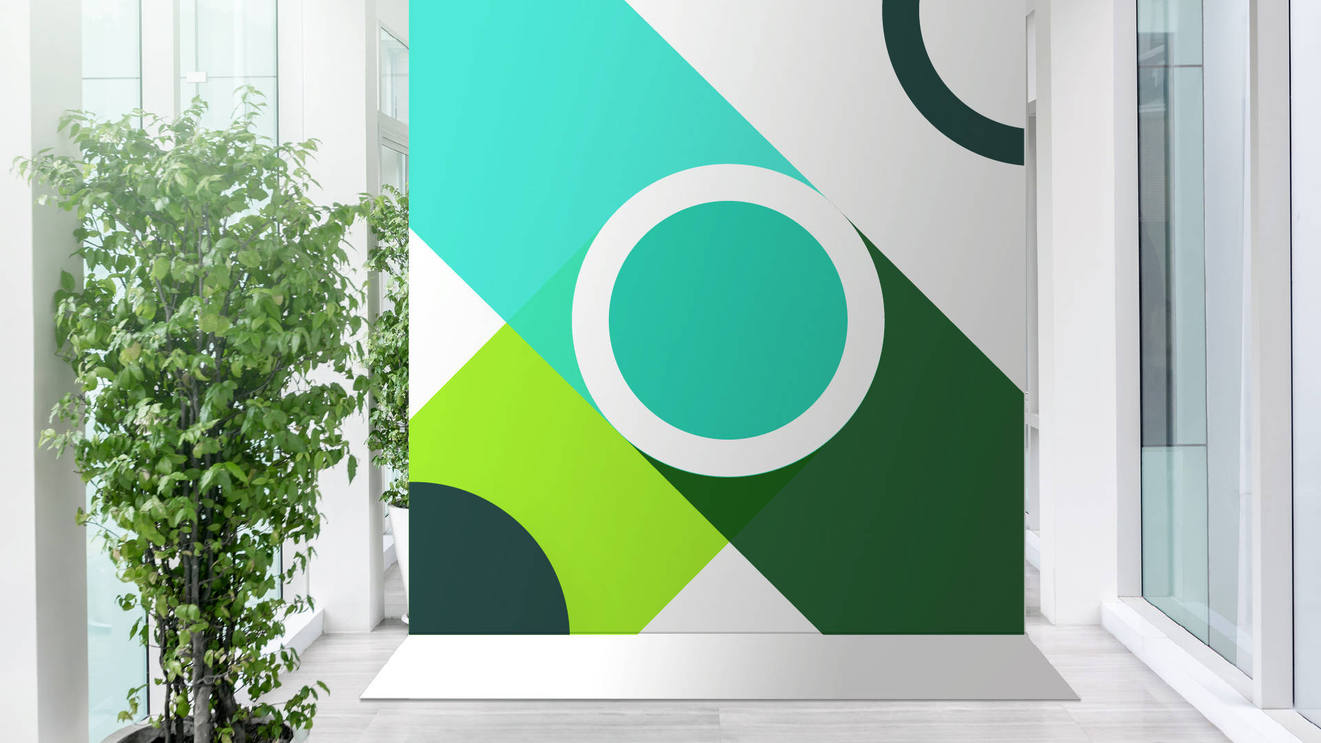 Microsoft Teams Green Painting Art Wallpaper