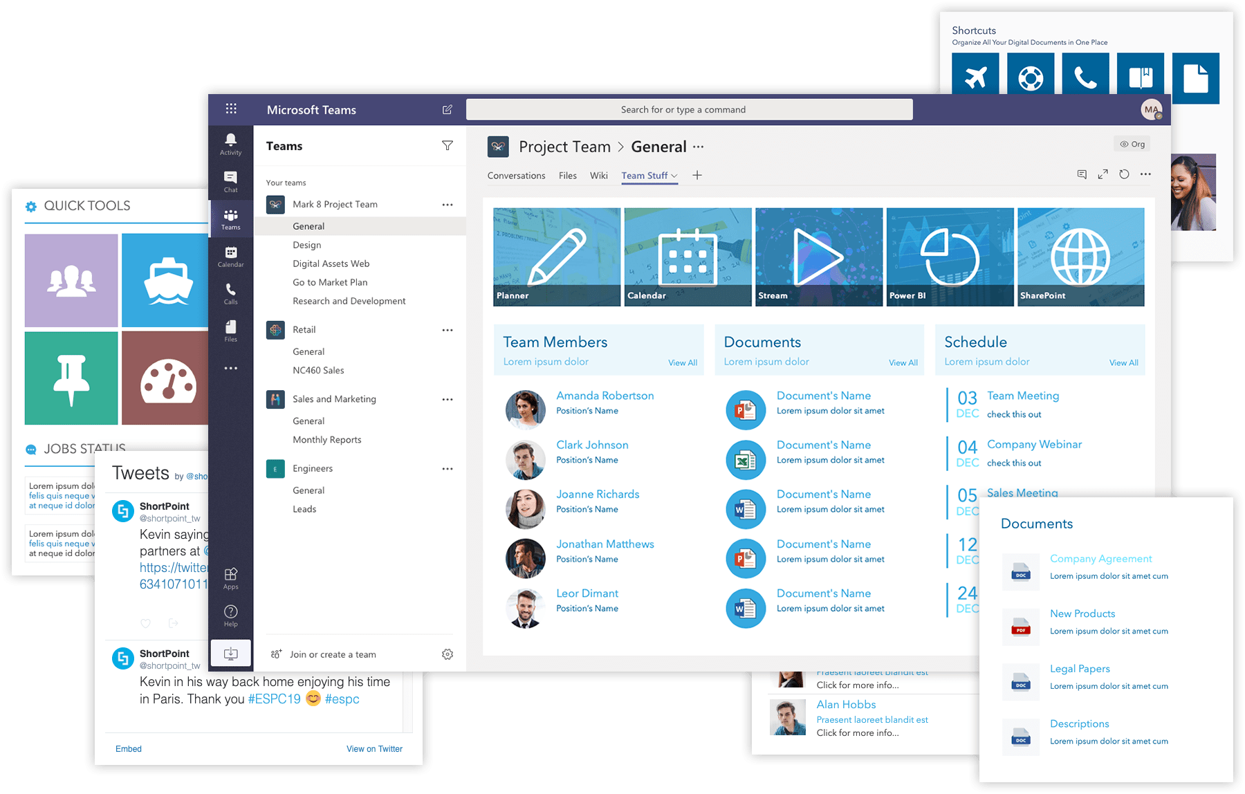 Microsoft Teams Interface Overview PNG