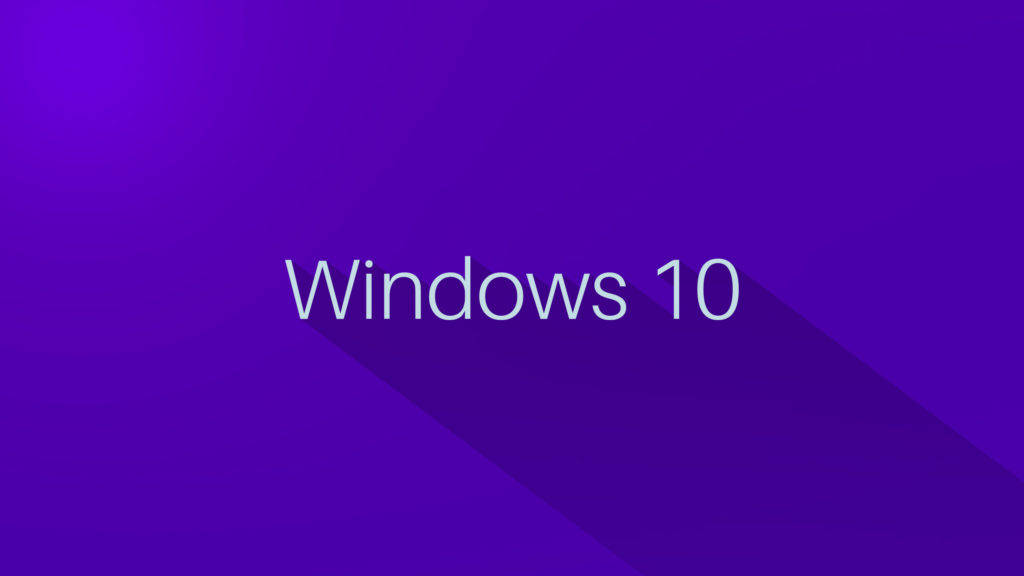 Microsoft Windows 10 Purple Desktop