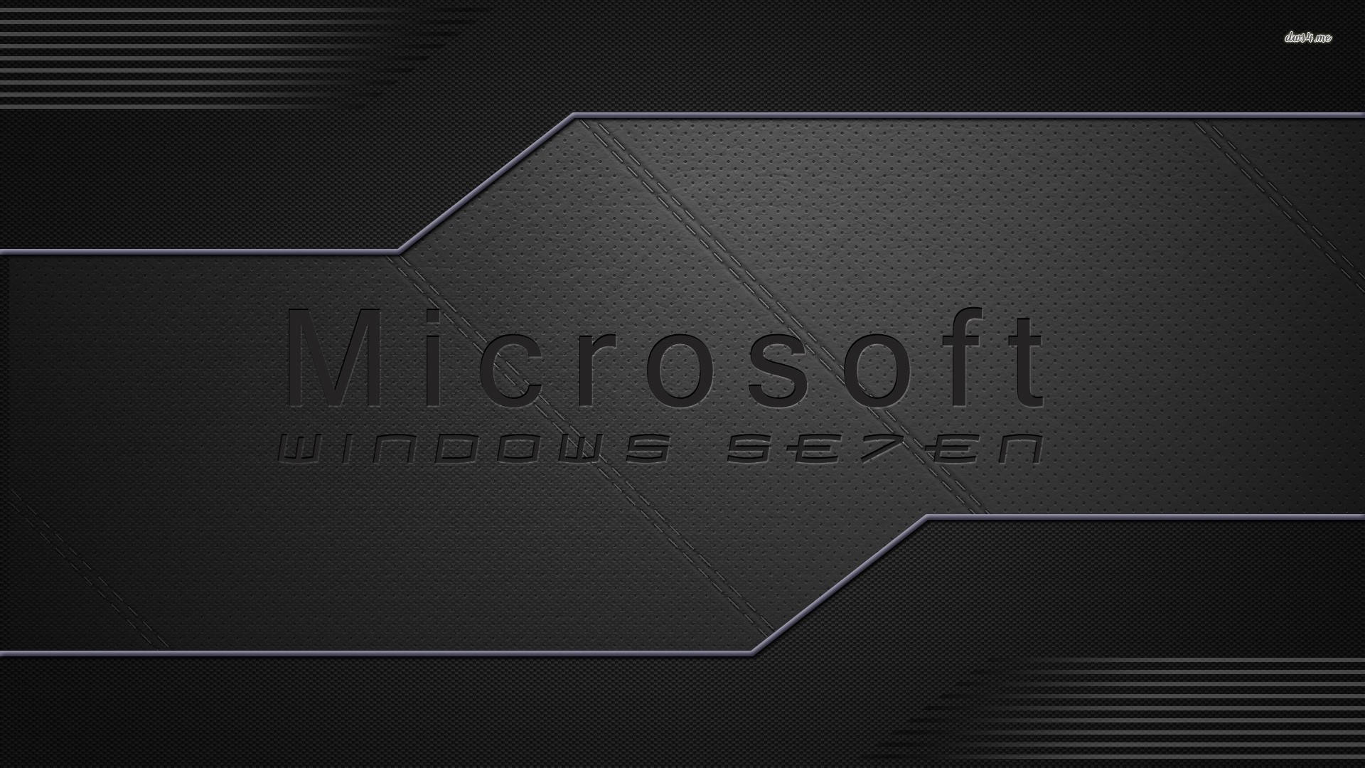 Microsoft Windows Se7en Black Desktop