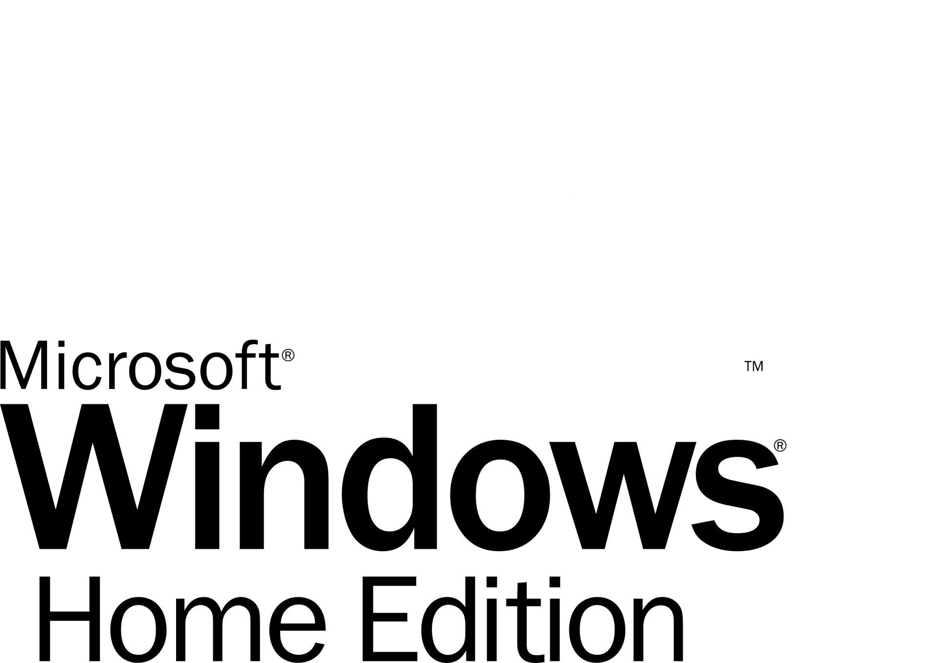Microsoft Windows X P Home Edition Logo PNG