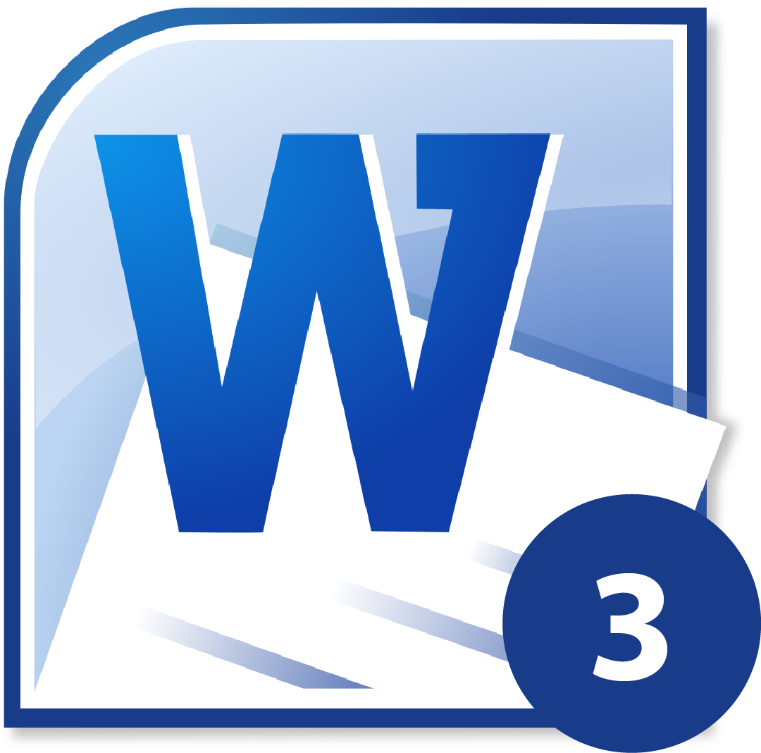 Microsoft Word Icon Version3 PNG