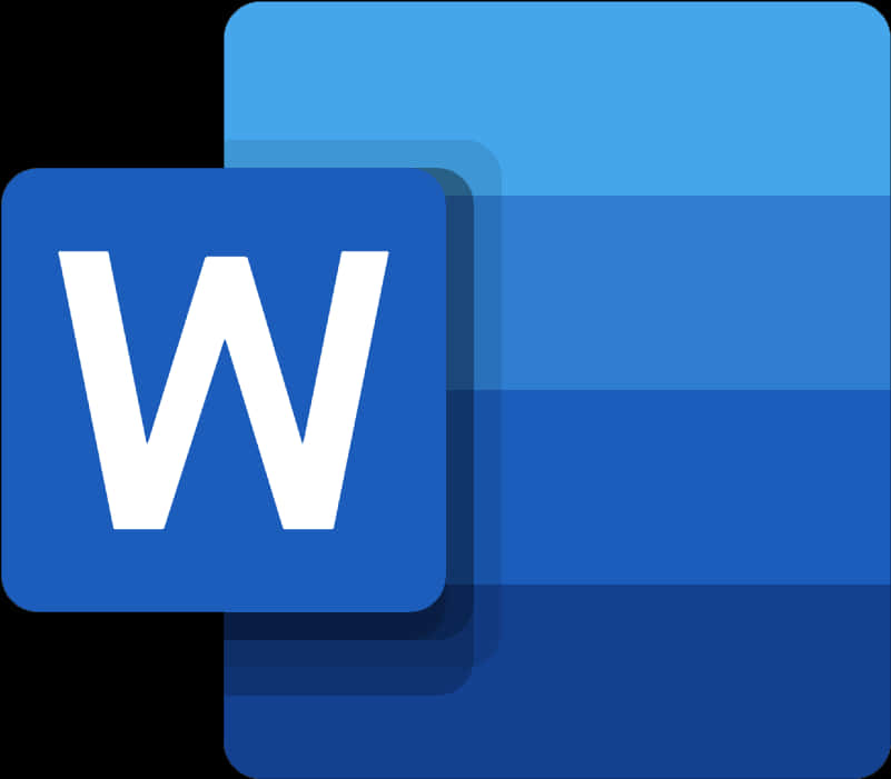 Microsoft Word Logo Design PNG