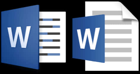 Microsoft Word Logo Variations PNG