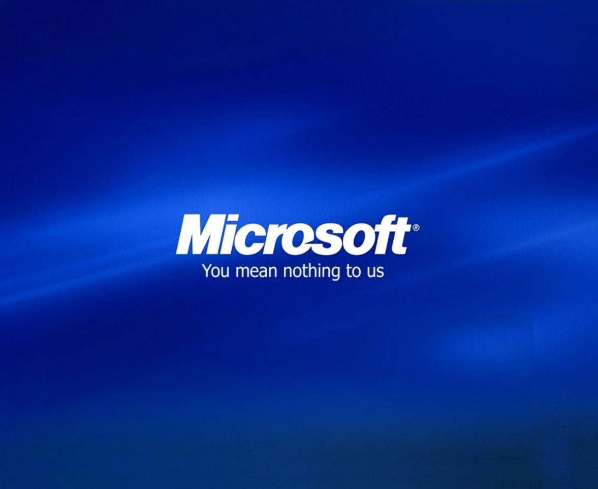 Microsoft - We Don't Need You Wallpaper