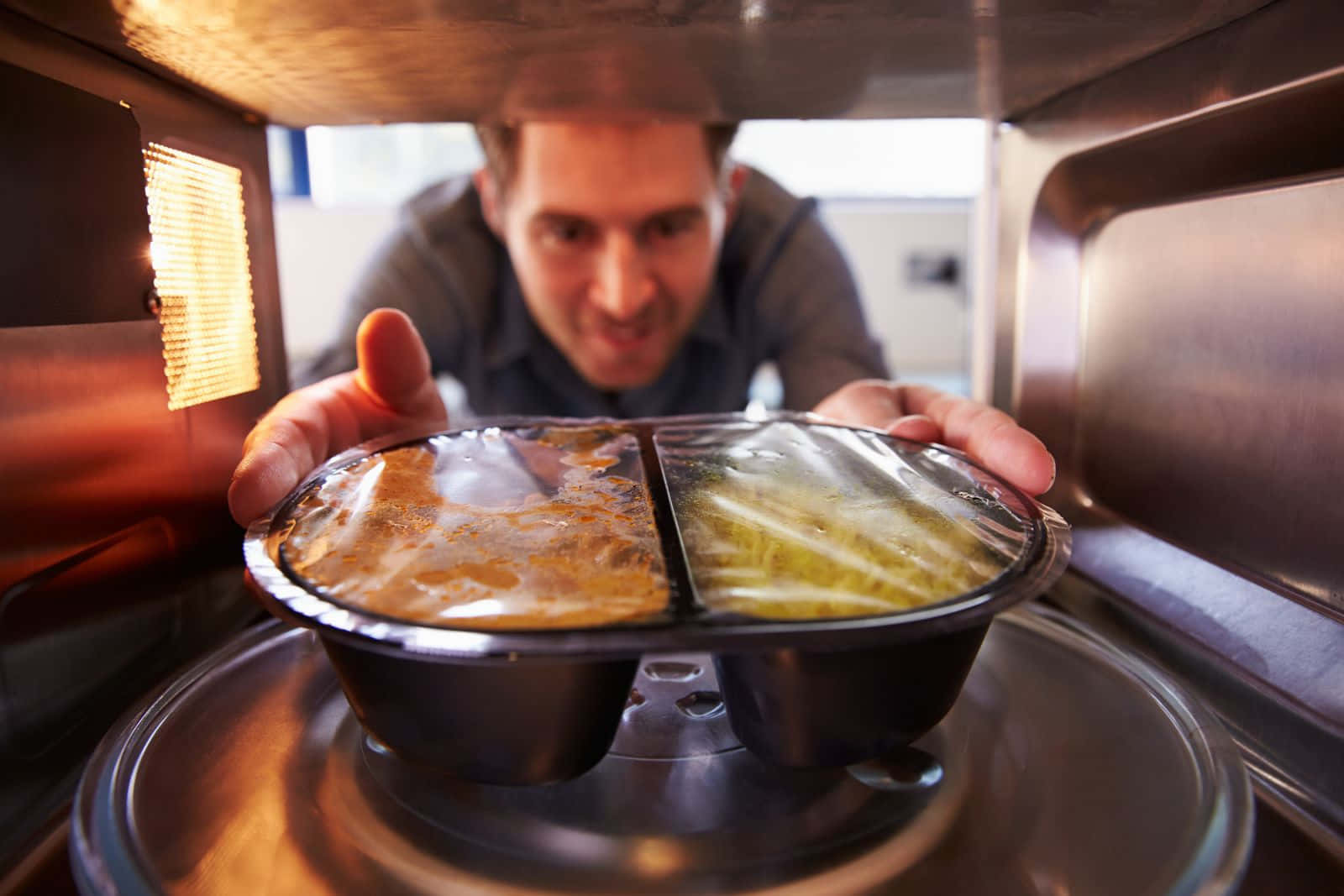 High-Tech Microwave with Digital Display