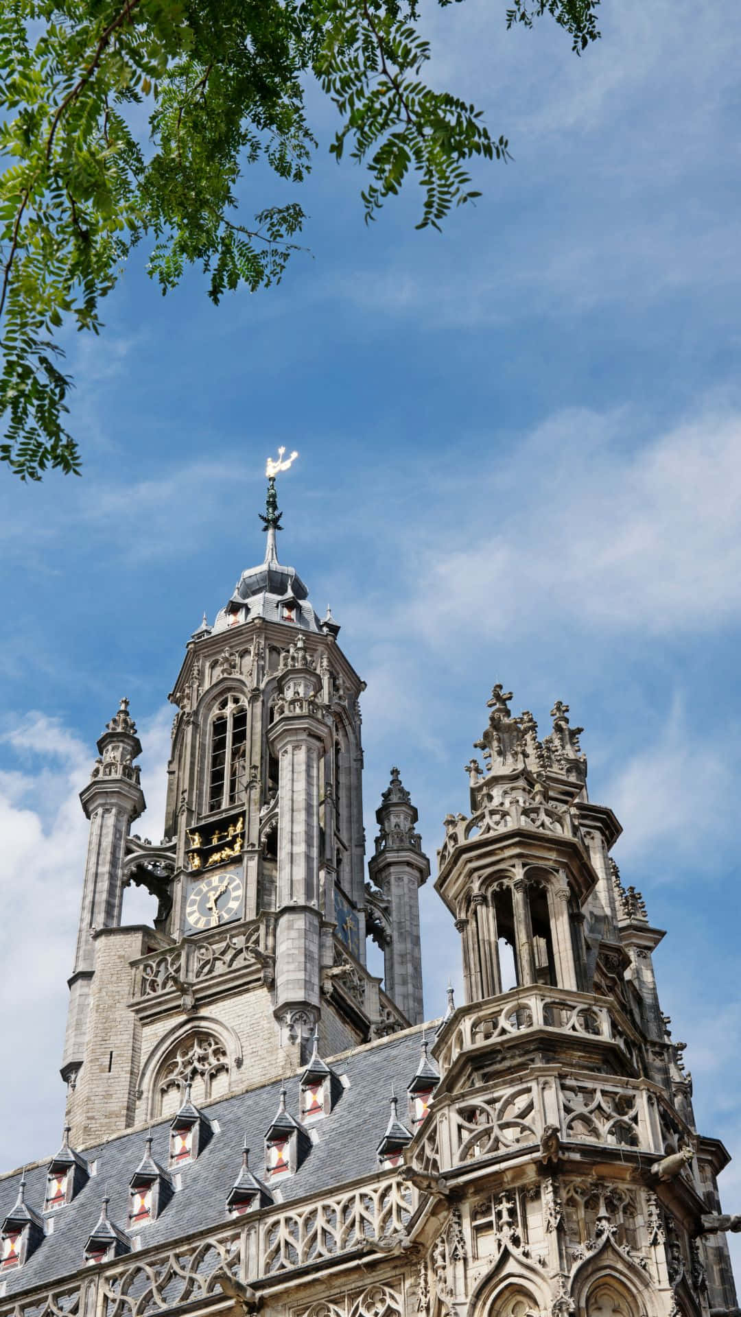 Middelburg Town Hall Tower Sky Wallpaper