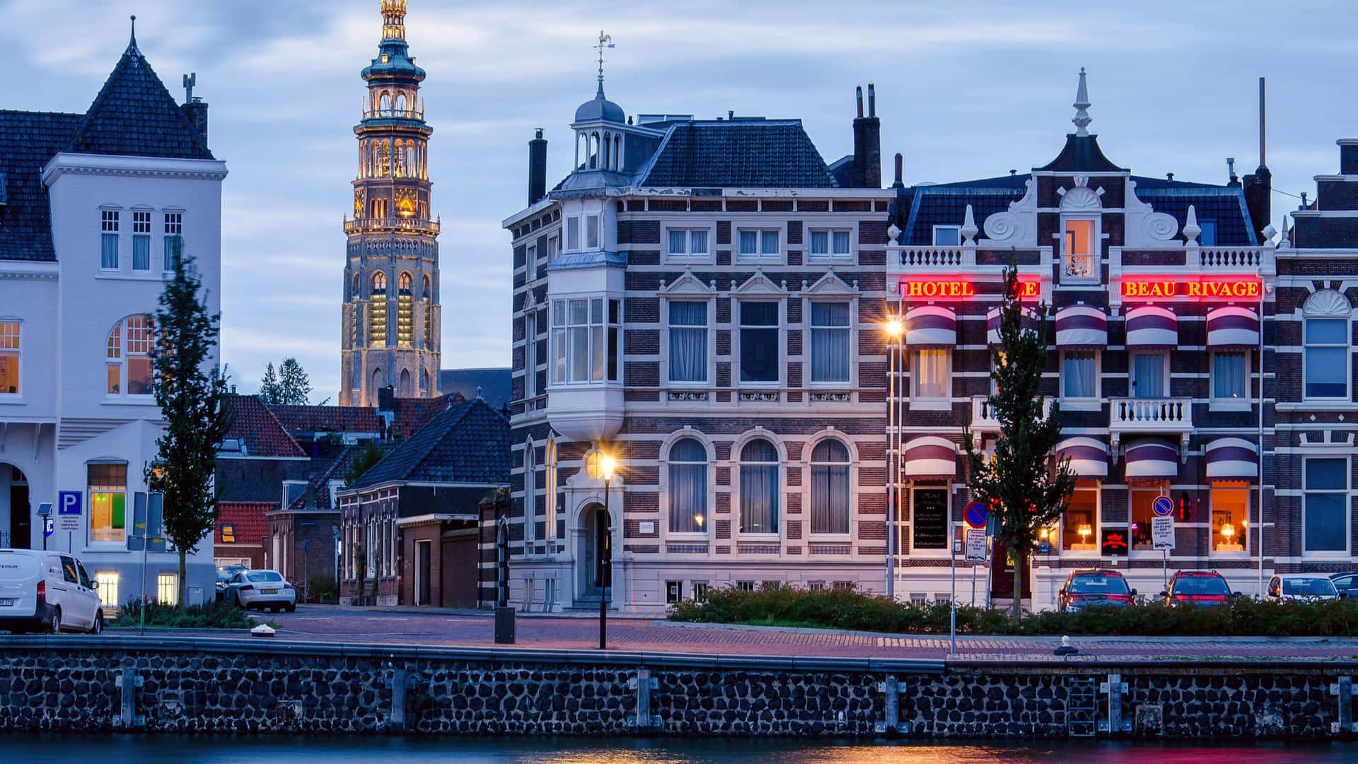 Download Middelburg Twilight Cityscape Wallpaper | Wallpapers.com