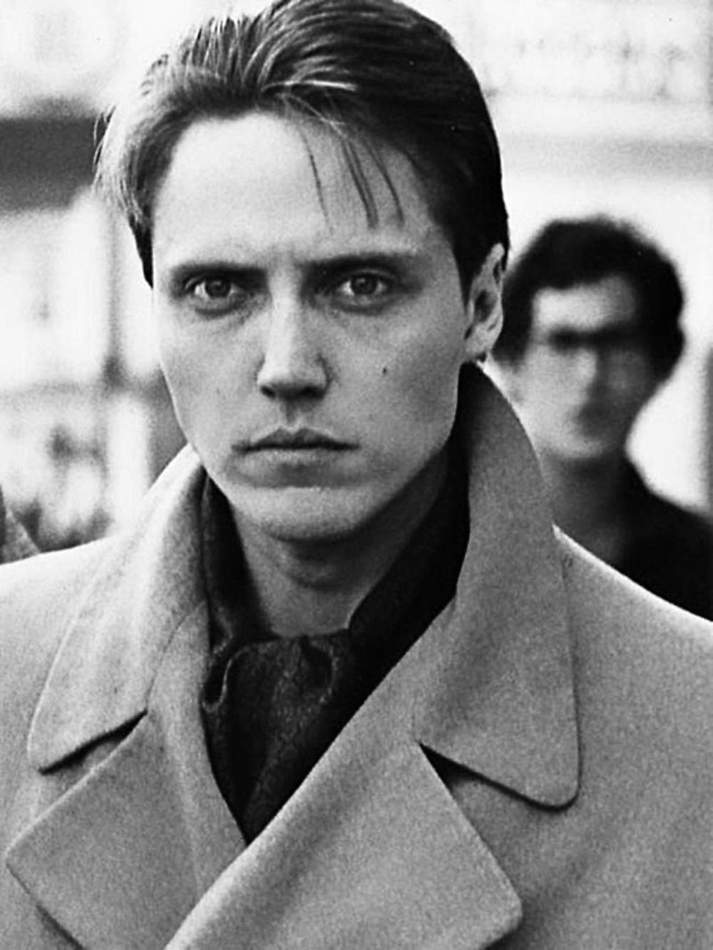 Middle Age Greyscale Photo Of Christopher Walken Wallpaper