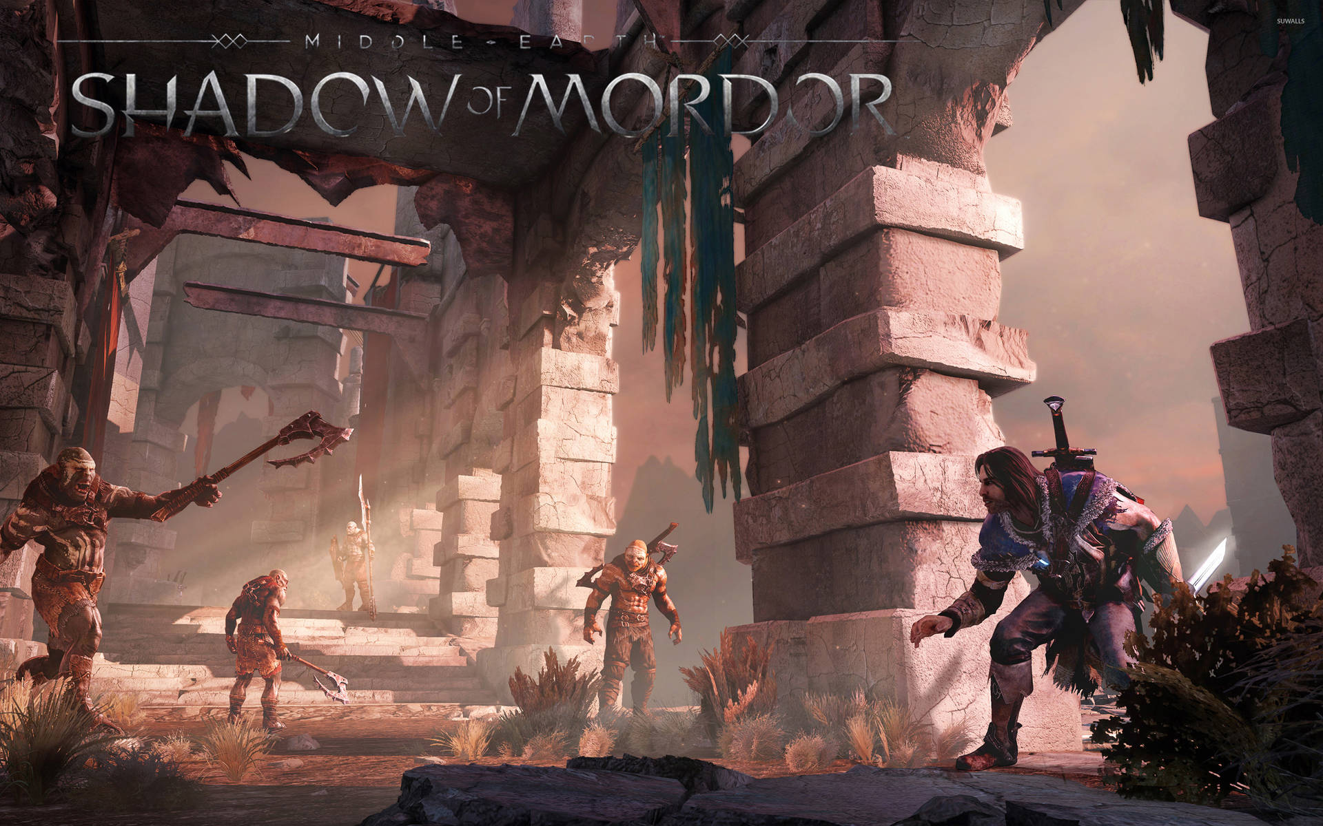 Screenshotdi Shadow Of Mordor Sfondo