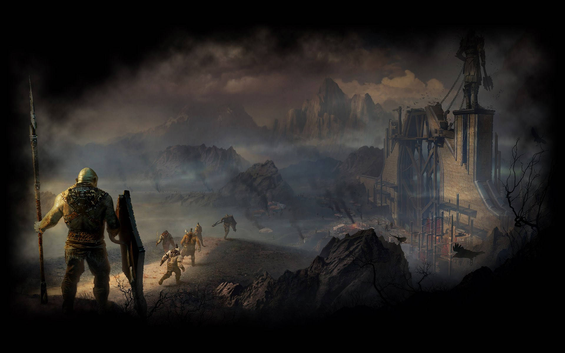Krossasaurons Arméer Och Återta Middle-earth: Shadow Of Mordor. Wallpaper