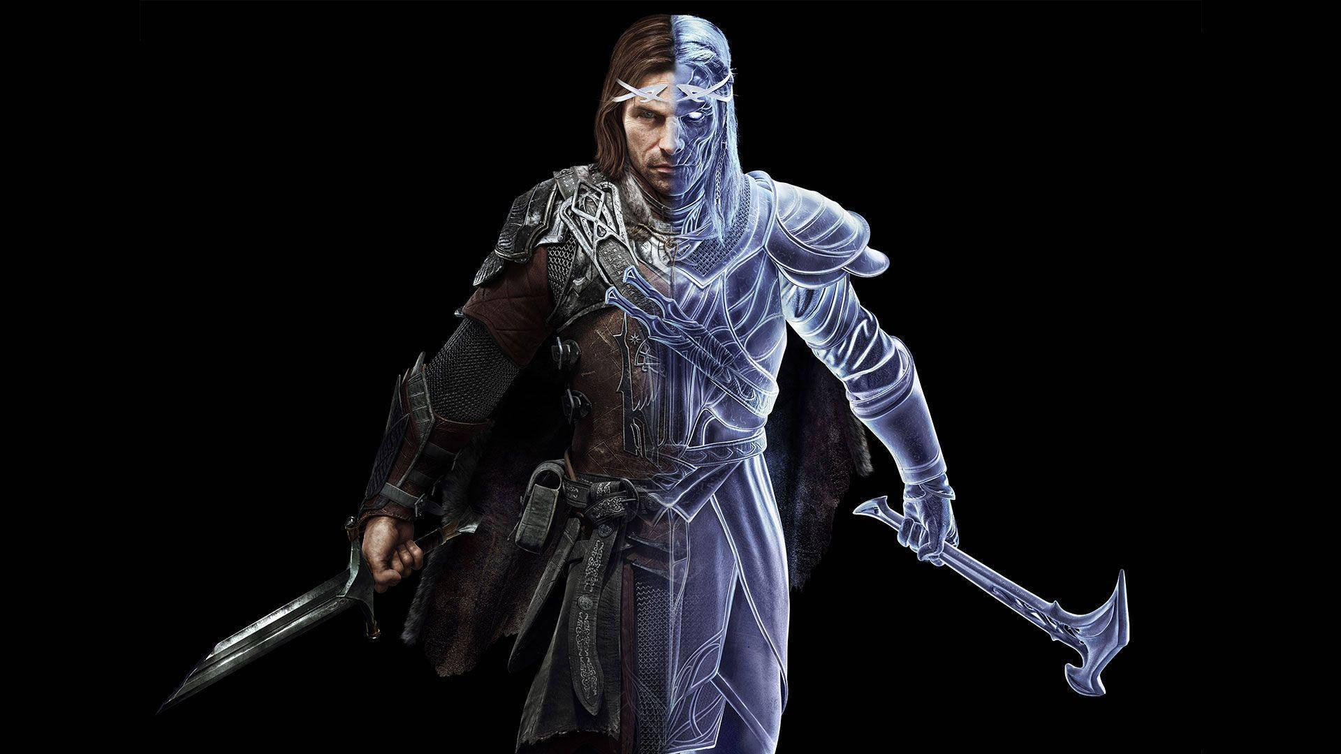 Middle Earth Shadow Of War Celebrimbor With Weapons Wallpaper