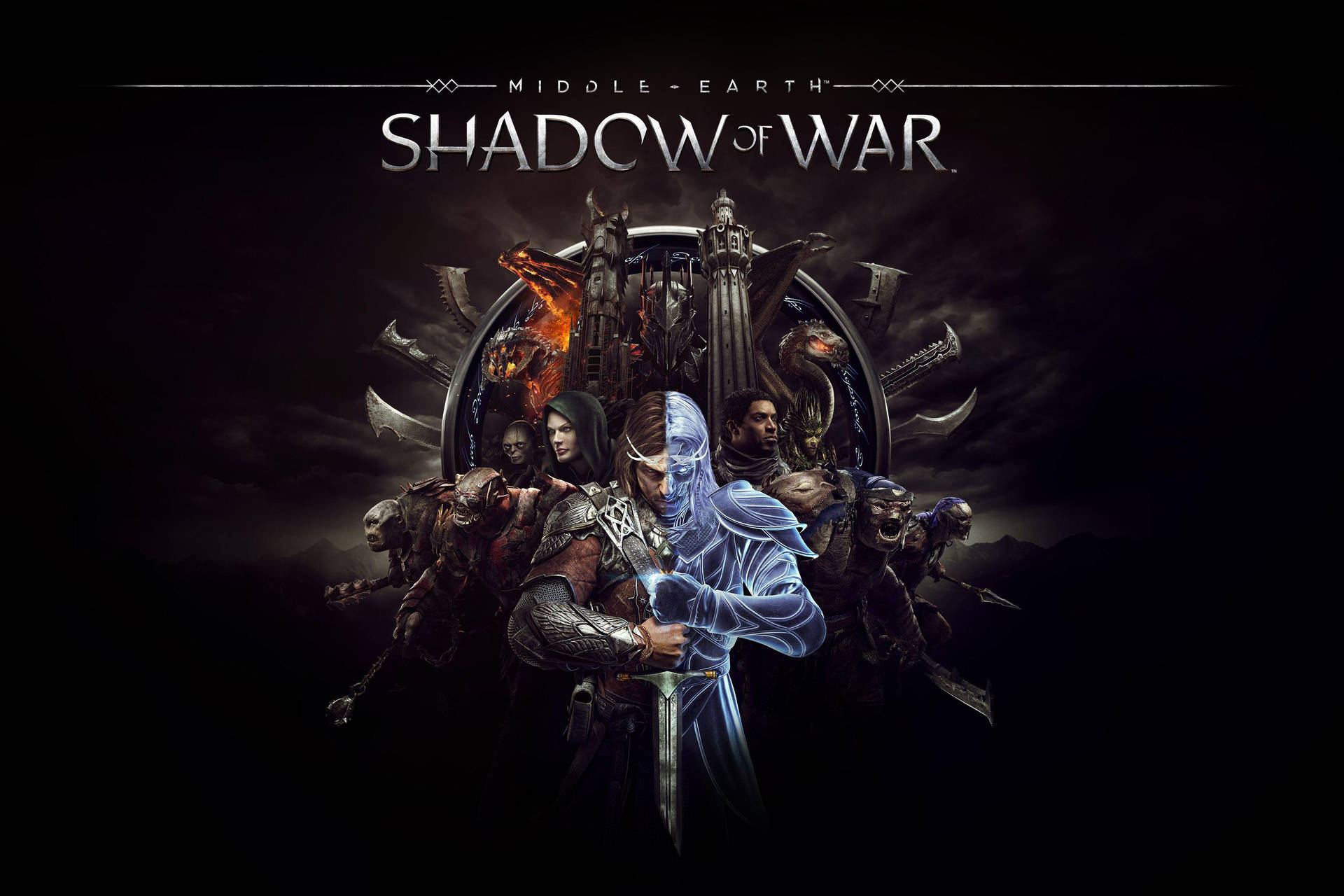 Middle Earth Shadow Of War Posing Characters Wallpaper