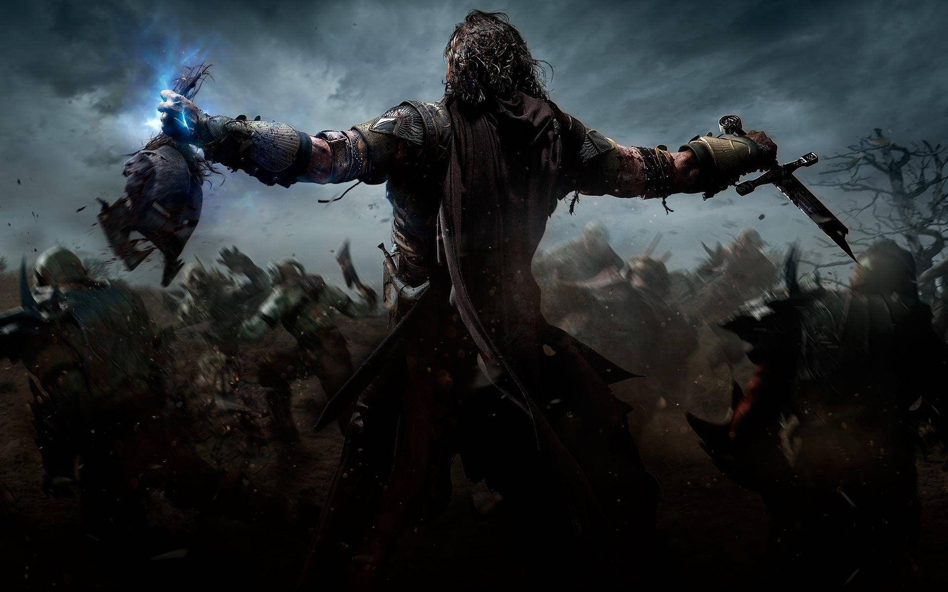 Middle Earth Shadow Of War Talion With Uruk Helmet Wallpaper