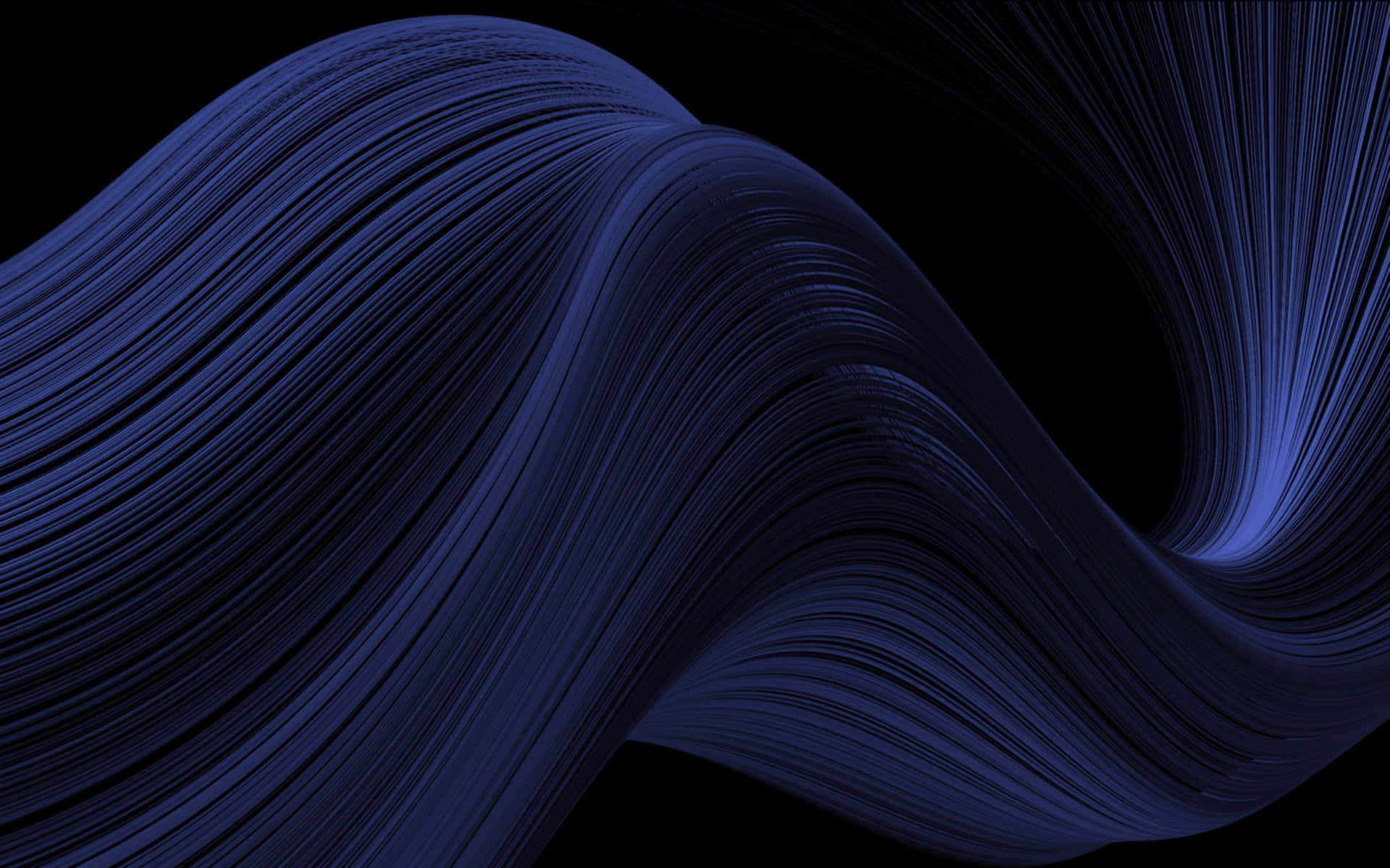Midnight Abstract Waves Wallpaper