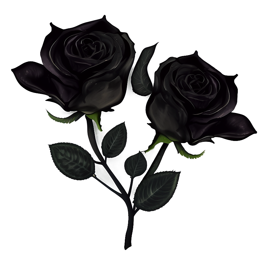 Midnight Black Roses Png 61 PNG