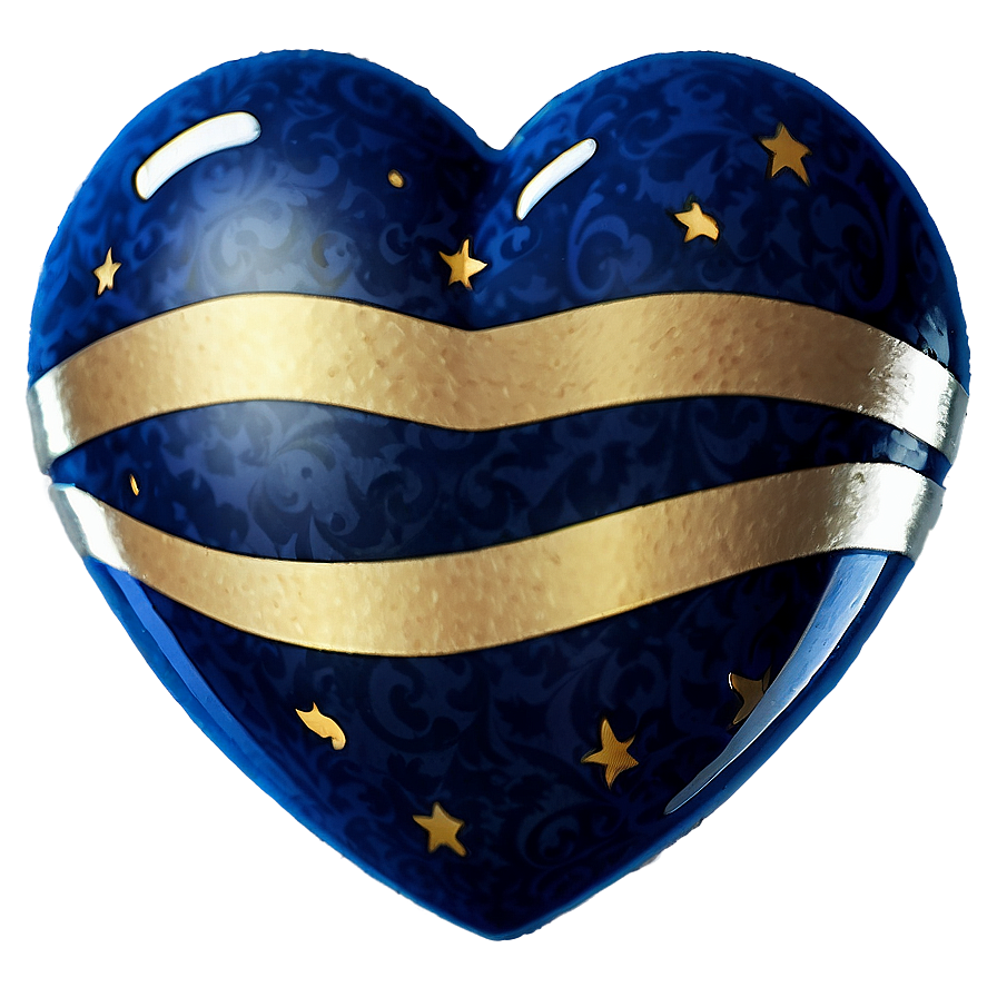 Midnight Blue Heart Emoji Png Ywf PNG