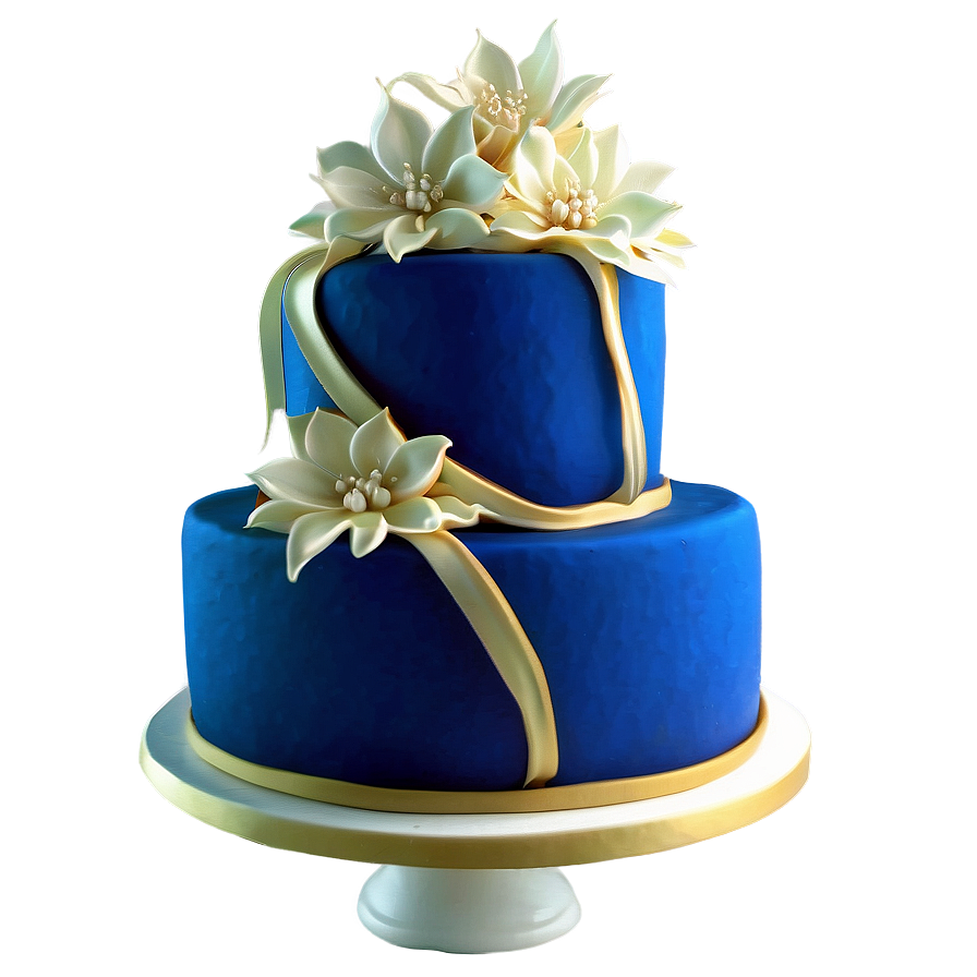 Midnight Blue Wedding Cake Png Kms PNG