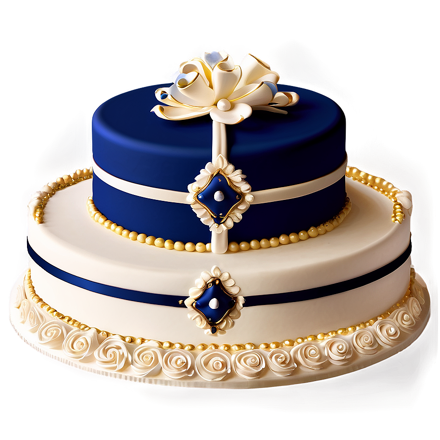 Midnight Blue Wedding Cake Png Xfp PNG