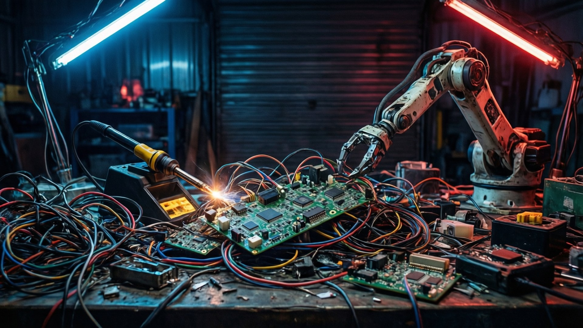 Midnight Cyborg Assembly Fonds d'écran