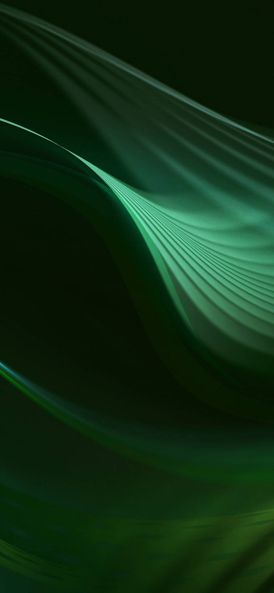 A Green Abstract Background With Waves Wallpaper