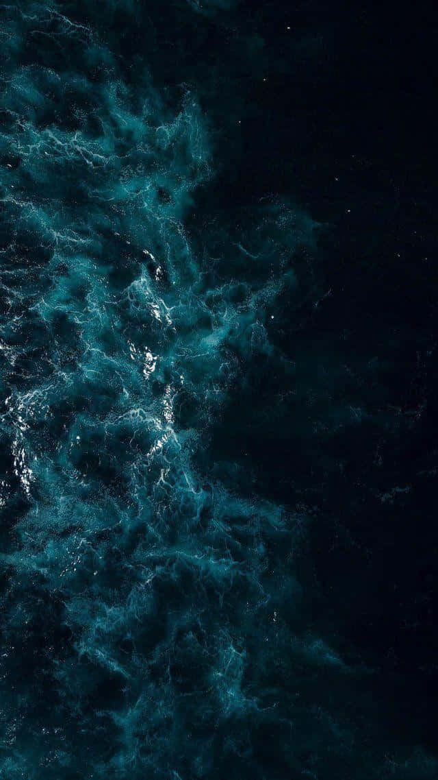 Midnight Ocean Waves Wallpaper