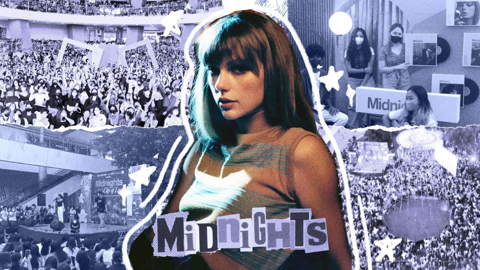 Midnights Album Collage Wallpaper