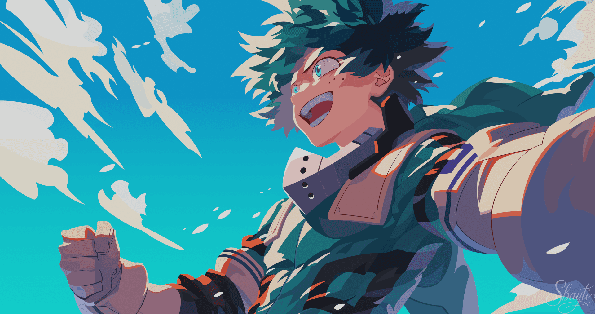 Midoriya Izuku Selfie In The Sky In 4k Quality Wallpaper