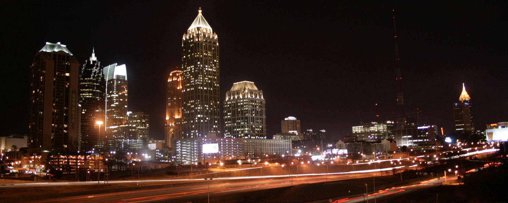 Midtown Buildings In Atlanta City Background